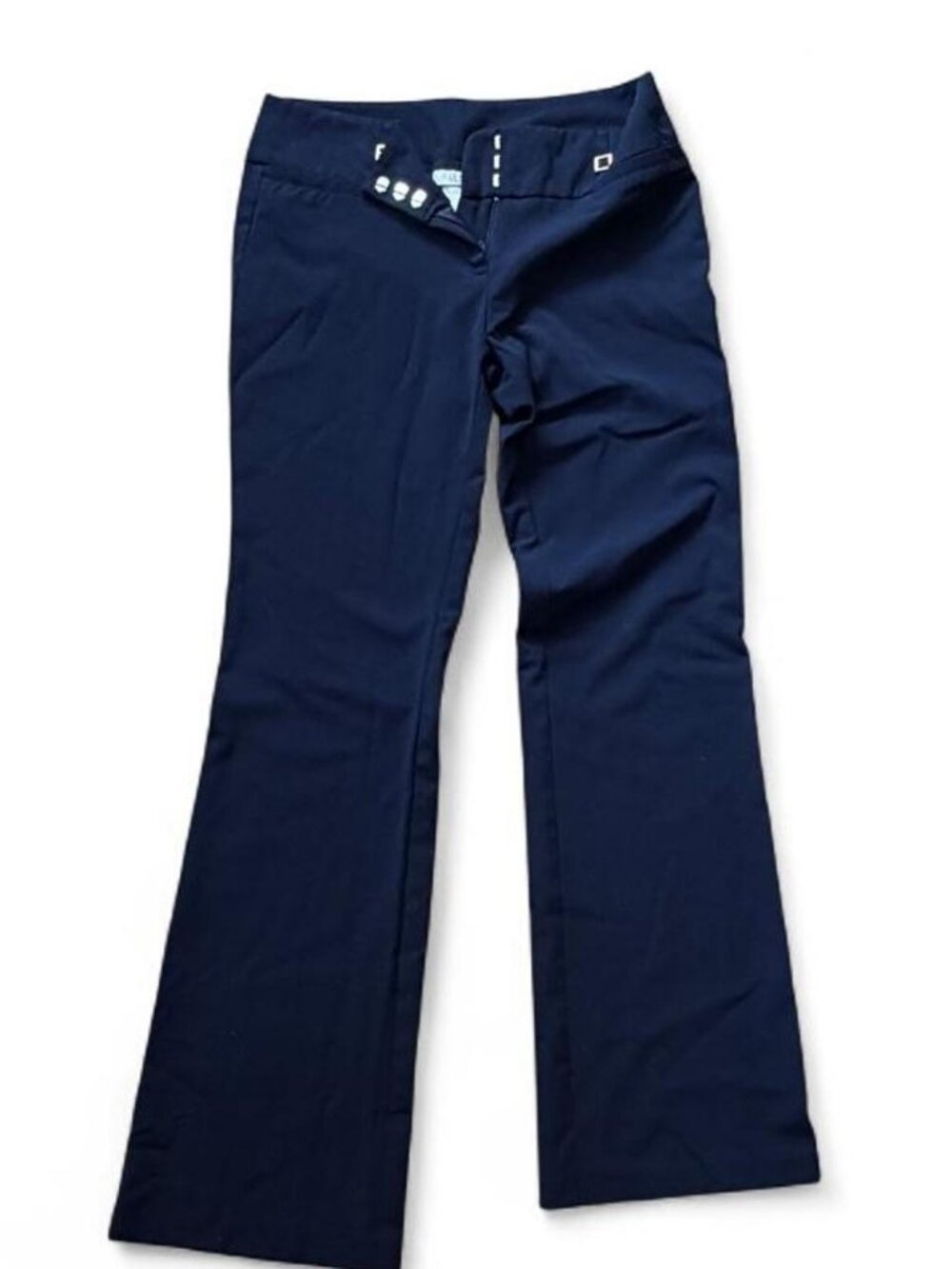 Joe B Navy Blue Low Rise Flare Dress Pants 5